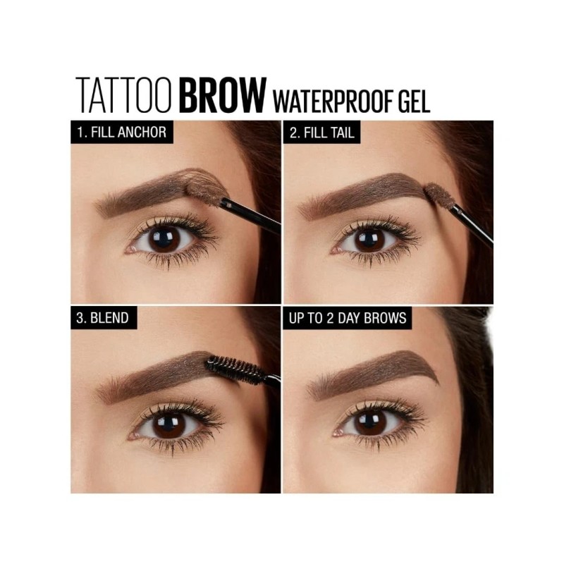 Maybelline Tattoo Brow Waterproof Brow Gel, Auburn