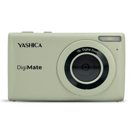 Yashica DigiMate Digital Camera, 4K Camera for Photography, Digital Point and Shoot Camera with 18X Zoom, Supports Micro SD Cards, Mini Digital Camera for Teen Girls and Boys – Mint Green