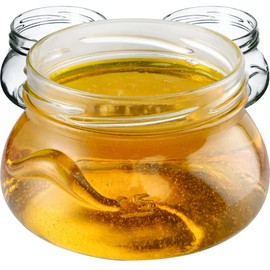 KADAX Small Preserving Jars, 300 ml, Miniature Jars for Honey and Spices, Jam Jars with Lids, Airtight Jars for Gifting (Without Lids, Pack of 20)