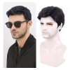 Creamily Peluca Corta Recta Natural Pelo Sintético Negro