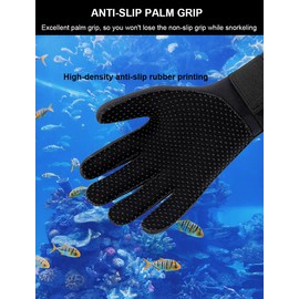 SUJAYU 3mm Neoprene Diving Gloves Dive Gloves, Anti Slip Pool Glove Waterproof Fishing Gloves for Swiming Kayaking Paddling, Scuba Gear Scuba Diving Gear Scuba Diving Accessories (Medium)