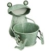 Murataya Sangyo Frog Planter Sit, Green, Approx. 6.7 x 3.9