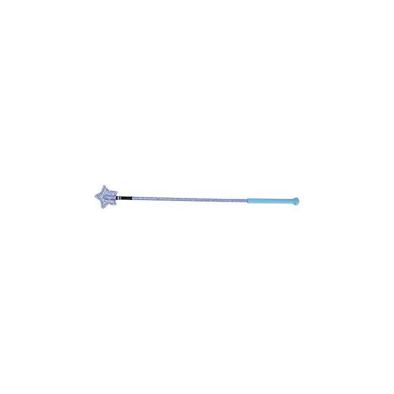 Hy SCHOOL Riding Star Whip - 65cm - Blue Glitter