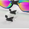 Swimming Goggles with Rainbow Lens, 180mm Wide Frame, Adjustable Strap,