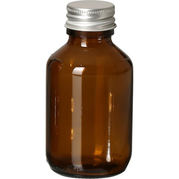FAIR SQUARED Brown Glass Bottle, 100 ml