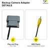 Backup Camera Harness Adapter Compatible with Chrysler 2008-2017/Dodge 2008-2020/Jeep 2008-2013/Volkswagen