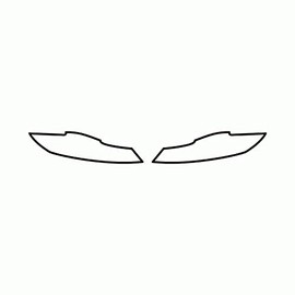 Clear Protection Film for Jaguar XF 4-Door Saloon - 2015 and newer - Headlight protection film - PPF