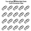 Pangda 20 Pack Replacement Vertical Roman Roller Blind Ball Chain