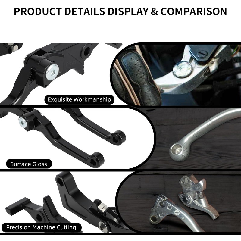 BAOUFF Clutch Brake Levers for Hawk 250,CNC Motorcycle Billet Pivot