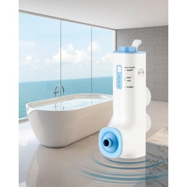 KokoSelene Rechargeable Bath Jets for Tub, Portable Jet Spa for Bathtub, Creates Soothing Bubbles and Massage for Relaxing Daily Use at Home (White-Blue)