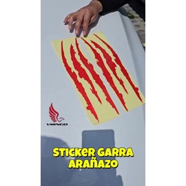 Calcomania 2pzs Arañazo Garra Animal Agresivo Universal Auto Carro Moto Casco Decorativa Plata