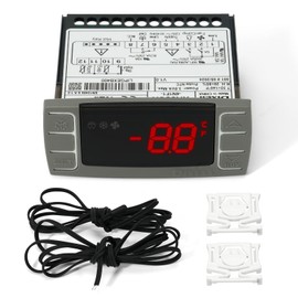 VORGENS for Dixell XR06CX-4N1F1 Temperature Controller Fit 120V 50-60hz Commercial Refrigerators/Freezer - Replace for Dixell Programmable Temperature Controller with Temperature Sensing Probe