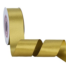 VATIN Double Faced Gold Ribbon Luxury Glitter Purl Ribbon,1-1/2 Inches x 10 Yards Prefect for Gift Wrapping,Floral Arrangements,Wedding Decorations