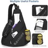 Pickleball Sling Bag Organizer for Paddles and Gear, Lightweight Crossbody