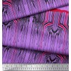 Soimoi Purple Moss Georgette Fabric Umbrella & Wild Animal Skin