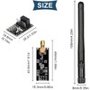 DAOKAI DAOKAI 2Pcs NRF24L01+PA+LNA Wireless Module 2.4 GHz 1100m Wireless