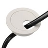 YOKIVE 5 Pcs Cord Through Raceway Plastic Desk Cable Hole