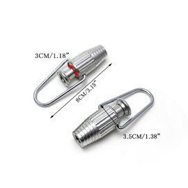 Lightweight Clothesline Tightener Clothes Line Grips Tools for Laundry Home Household Supplies (1PCS Aluminium)