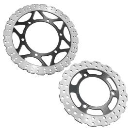 Caltric Front Rear Brake Disc Rotor for Kawasaki Ninja 250R EX250J 2008 2009 2010-2012