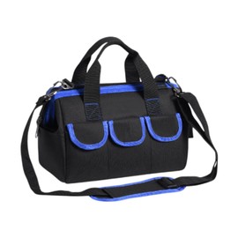Colcolo Tool Bag Tote Sturdy Portable Tools Shoulder Bag Organizer for Electrician Carpenter Carpentry Workers Vehicle Maintenance, Blue
