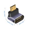 Duttek Right Angle HDMI Mini HDMI Adapter, 8K HDMI Mini