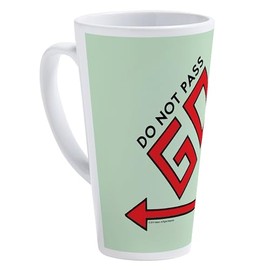 CafePress Monopoly Do Not Pass Go 17 oz Latte Mug