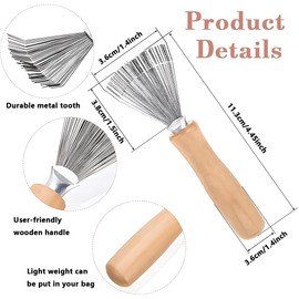 JUGUTA Bürstenreiniger, Haarbürstenreiniger, Bürstenreiniger Haarbürste, Kamm Reinigungsbürste Mini Haarbürsten Entferner Zum Entfernen Haaren Von Bürsten Kämmen Badematten Teppichen