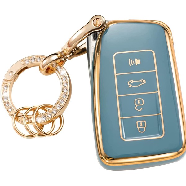 WSAuto for Lexus Key Fob Cover Soft 4 Buttons TPU