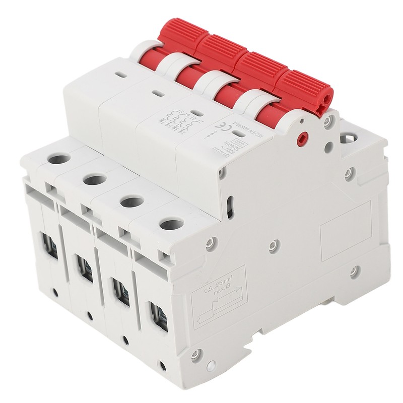 6KA 4P Miniature Circuit Breaker PP Flame Retardant Circuit Breaker