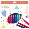 Avenue Mandarine CC030O 1 Pack of 12 Glitter Felt Pens