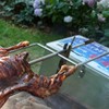 Supvox BBQ Handle Heat Resistant Rotisserie Skewer Handle with Copper