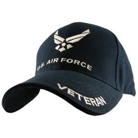 Eagle Crest U.S. Air Force Veteran Cap, Navy Blue, Adjustable