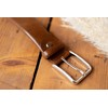Gusti Roy Genuine Leather Belt with Silver Buckle Belt Business