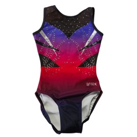 LIL'FOX Gymnastics Leotards for Girls - SPACE AGE - Kids Dance, Tumbling, Acrobatics, Gymnastics Equipment