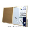 Pin Cork Board & Magnetic Whiteboard Dry Wipe White Memo