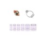 Mytoptrendz® Pack Of 12 Invisible Clear Transparent Ring Clip Ring
