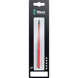 Wera 05004447001 Kraftform Kompakt VDE 65 is PZ/S SB, Insulated Screwdriver Blade, Pozidriv/Slotted, 1 x 154 mm