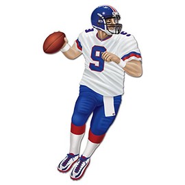 Beistle Jointed Quarterback Cutouts