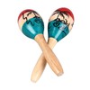 2Pcs Sand Hammer Maraca Shaker Rattle Portable Percussion Instrument Musical