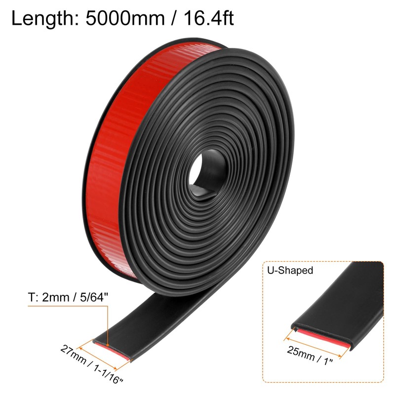 HARFINGTON U-Shape Edge Banding 1" x 16.4ft (25mm x 5000mm)