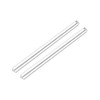 sourcing map 10mmx200mm Transparent Clear Solid Acrylic Triangle Rod PMMA
