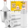 4 Gallon Trash-Bags Small-Bathroom Garbage-Bag Drawstring - Strong Kitchen White