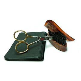 Golddachs Beard Set in Leather Case