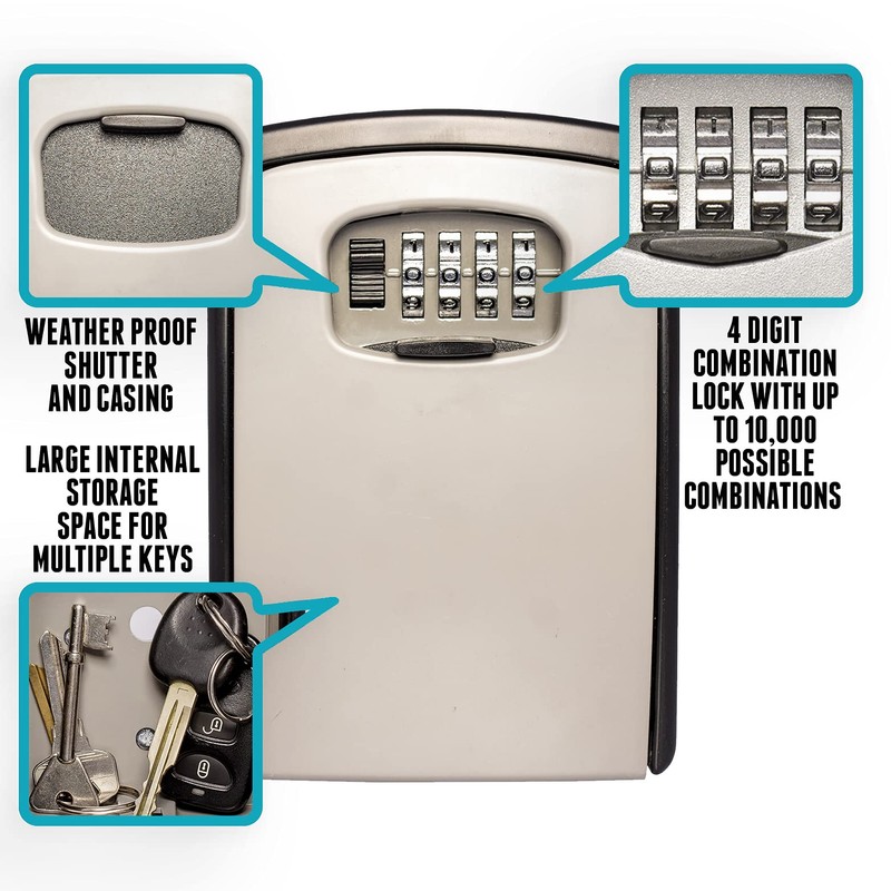 UK Security Supplies Extra Large Wall Mounted Key Safe Lock
