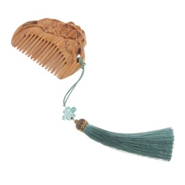 Gatuida Static Carved Sandalwood Hair Comb Ergonomic Wooden Brush for Women for Styling Detangling and Creating Fresh Hairstyles Durable Portable Hair Care Tool