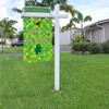 Labakita Green Pixel Themed Happy Birthday Garden Flag, Block Video
