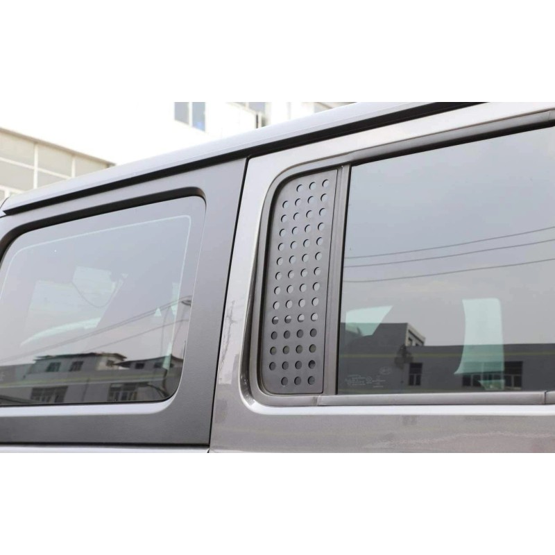 SDeelCase Black Off-Road Tactical Quarter Window Cover trim For 18-UP