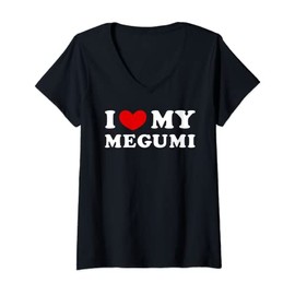 I Love My Megumi, I Heart My Megumi V-Neck T-Shirt