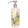 Now Designs Bees & Blooms Glass Soap Dispenser with Stainless