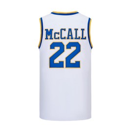 McCall #22 Wright #32 Love and Basketball Moive Crenshaw Basketball Jersey (#22 White, X-Large)